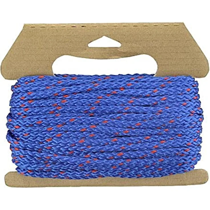 Connex DY2701711 Mehrzweckseil multifil, 8.0 mm x 15 m, gefertigt nach DIN 83307, blau-rot