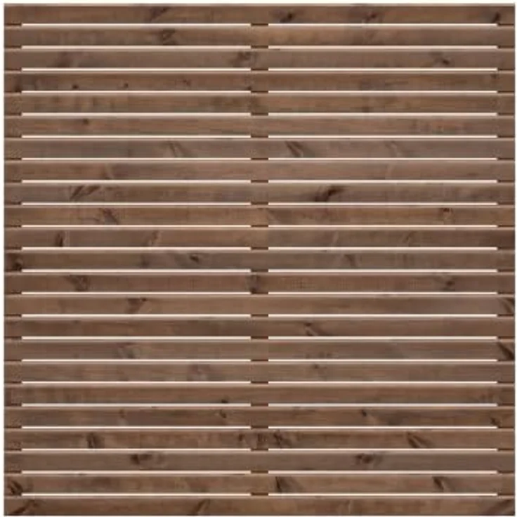 WOODTEX Rhombus Sichtschutzzaun 180x180 cm, Kiefer Holz Gartenzaun DIY Bausatz, kesseldruckimprägniert, braun – Bild 1