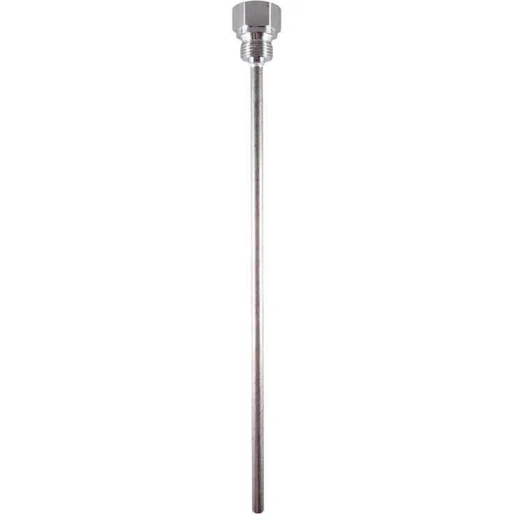 Jumo 60694015 Schutzhülse aus Edelstahl, für Fühler mit 6 mm Durchmesser, G 1/2 Gewinde, max. 88 bar bei 150 °C