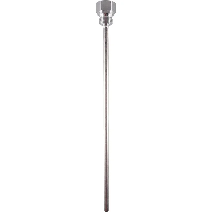 Jumo 60694015 Schutzhülse aus Edelstahl, für Fühler mit 6 mm Durchmesser, G 1/2 Gewinde, max. 88 bar bei 150 °C