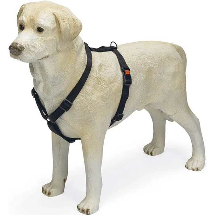 Karlie Hunde-Geschirr ASP - Stufenlos verstellbar, Nylonmaterial, Schwarz, 25-40 cm