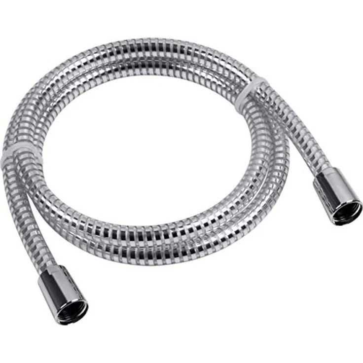 Cornat Brauseschlauch - 150 cm Länge - Kunststoff verchromt - Extrem Belastbar - 1/2 Zoll Anschluss / Duschschlauch Made in Germany / Ersatzschlauch für Dusche & Badewanne / TECB3372