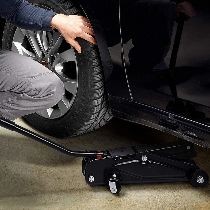 Deuba Reifenwechselset Hydraulischer Wagenheber 2t inkl. Gummiauflage + Drehmomentschlüssel 6tlg. 1/2 28-210Nm + Koffer Vorteilsset – Bild 2