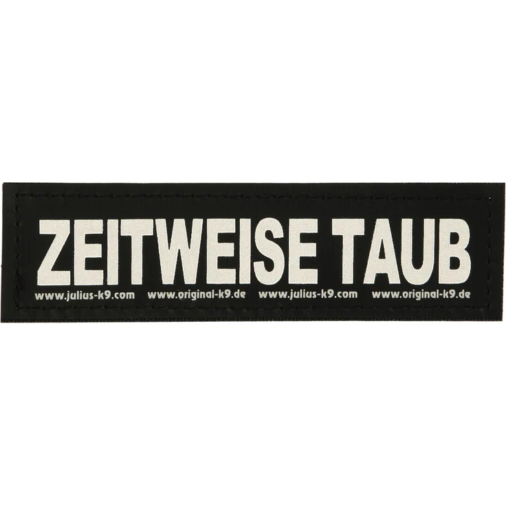 Julius-K9® Klettsticker Größe XS bis L L ZEITWEISE TAUB – Bild 1