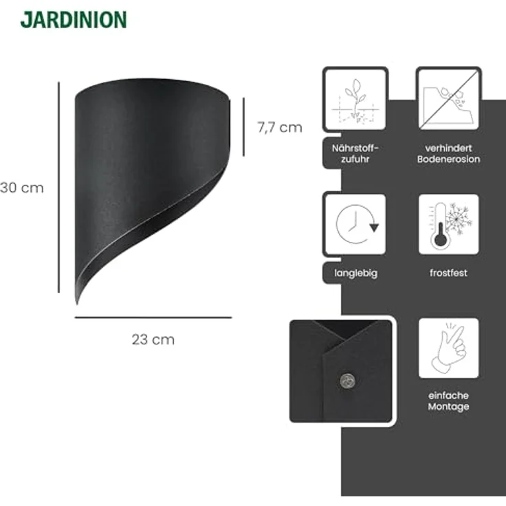 Jardinion Hochbeet Hangmanschette, Pflanzhilfe aus UV-beständigem Polypropylen für Hügel und Abhänge, inklusive Schraubensatz – Bild 2