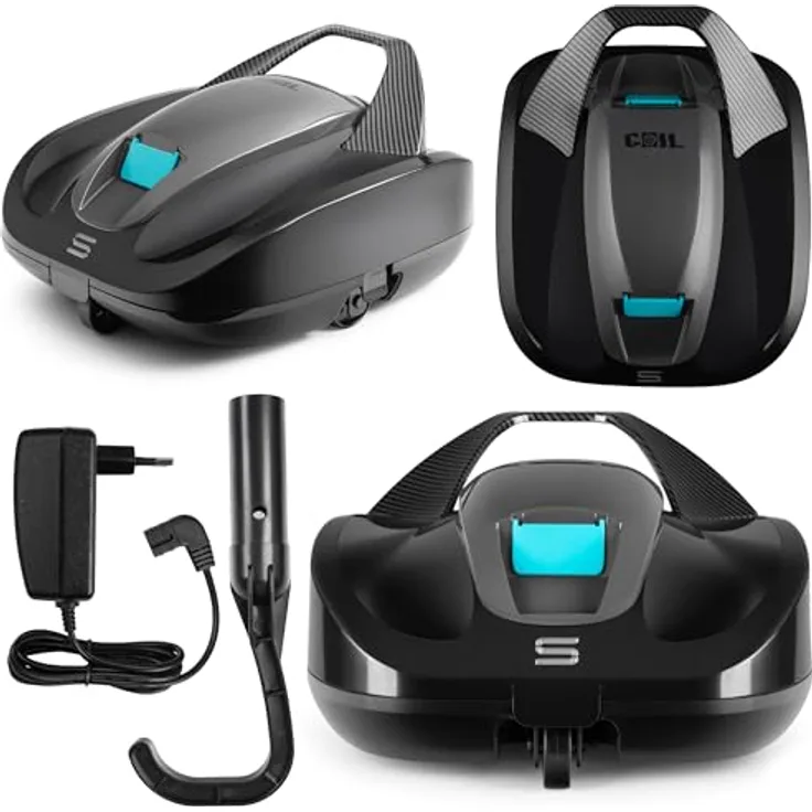 COIL PRR-85, Akku Poolroboter mit 100 Minuten Laufzeit, IPX8 wasserdicht, für Becken bis zu 85 m²