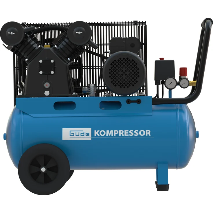 Güde Kompressor 415/10/50, Vielseitiges Werkzeug mit Riemenantrieb, ölgeschmiert, transportabel – Bild 1