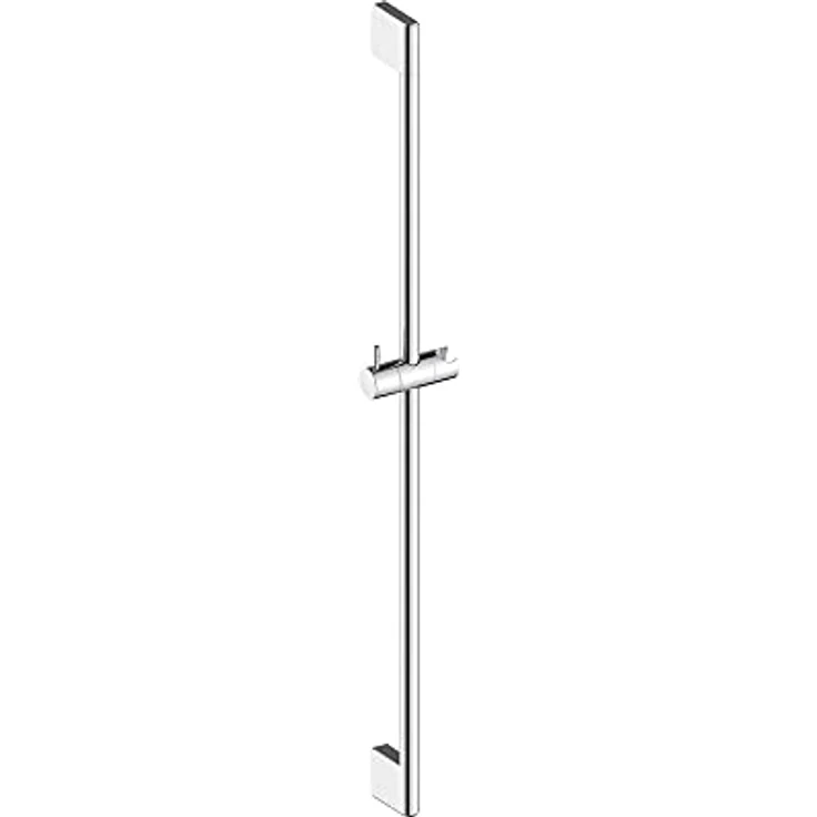 Duravit Universal Duschstange, Brausestange mit höhenverstellbarer Handbrausehalterung, variable Duschstange (700 mm), Chrom – Bild 2