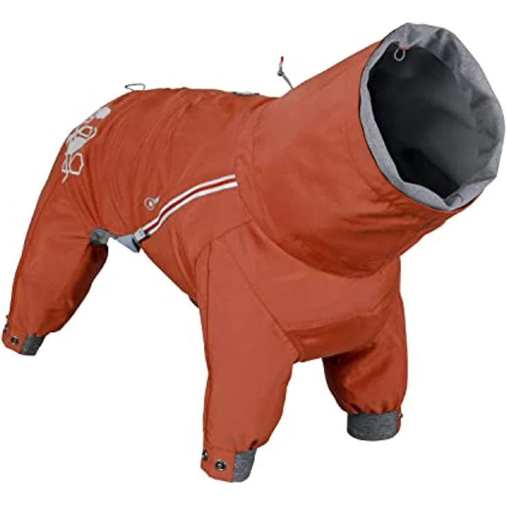 Hurtta Mudventure Overall, Hunderegenmantel, Wasserdicht, Cinnamon-Orange, 30S – Bild 5