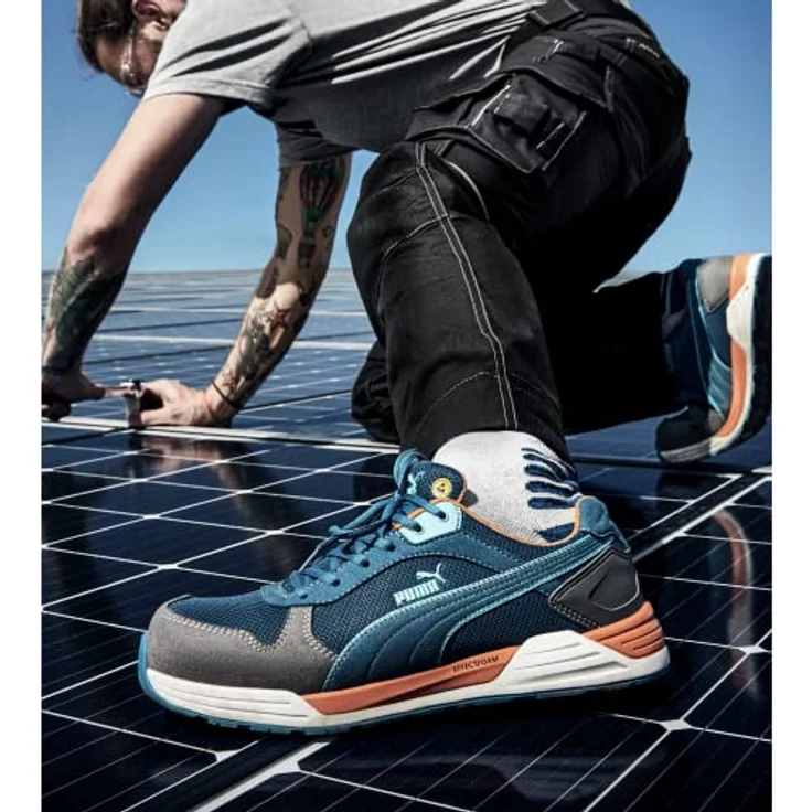 Puma Sicherheitsschuhe Frontside S1P, Halbschuh mit EFFECT.FOAM Dämpfung, Größe 41, ESD-konform, Mikrofaser-Obermaterial – Bild 3