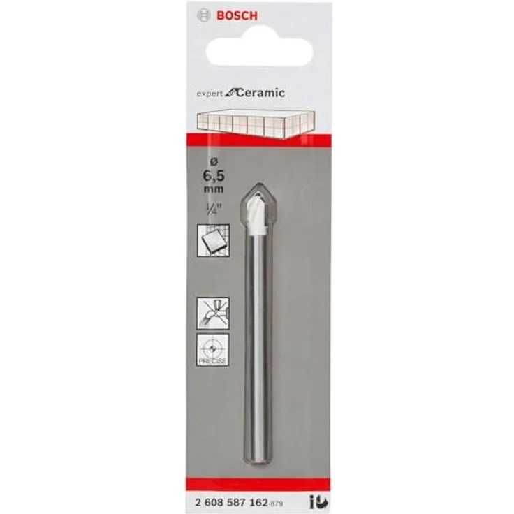 Bosch Fliesenbohrer CYL-9 Ceramic 6,5 x 80 mm, spiralloses Design für trockenes Bohren in Fliesen – Bild 3