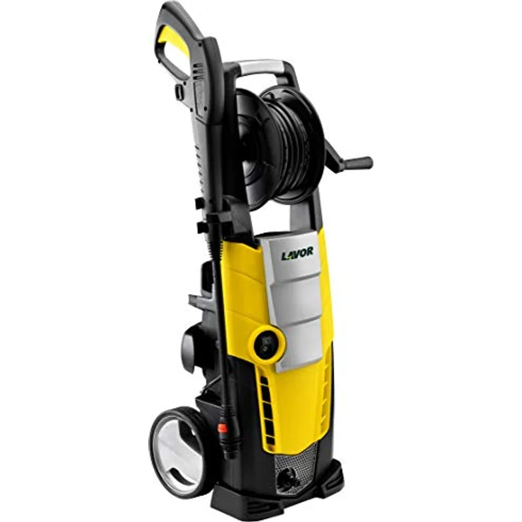 Lavor 0.0160.0160 Galaxy Kit Kaltwasser-Hochdruckreiniger 160 bar Arbeitsdruck inklusiv verschiedener Zubehöraufsätze Lieferleistung 480 L-H mit Rollen, 2500 W, Gelb – Bild 10