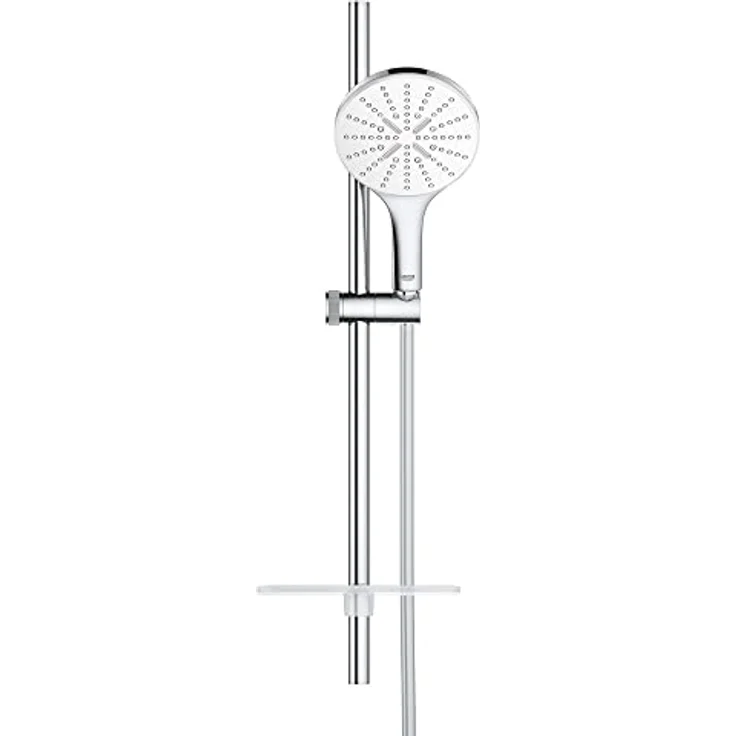 Grohe Rainshower SmartActive 150 Brausestangenset, Duschbrause mit 3 Strahlarten, 9,5 l/min, weiße Spritzplatte – Bild 3