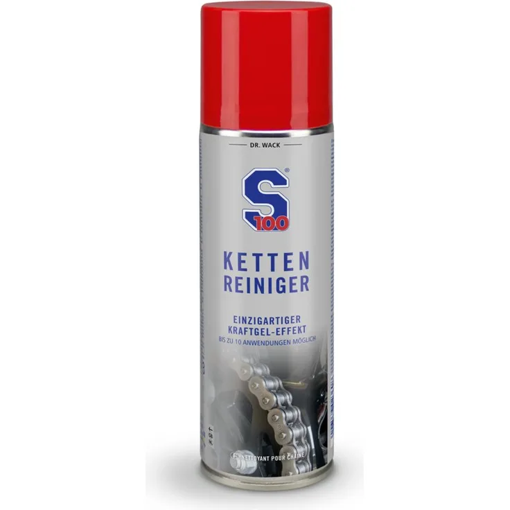 DR WACK S100 Kettenreiniger 300 ml Auto-Reinigungsmittel - Perfekte Reinigungsleistung, geringster Reinigereinsatz