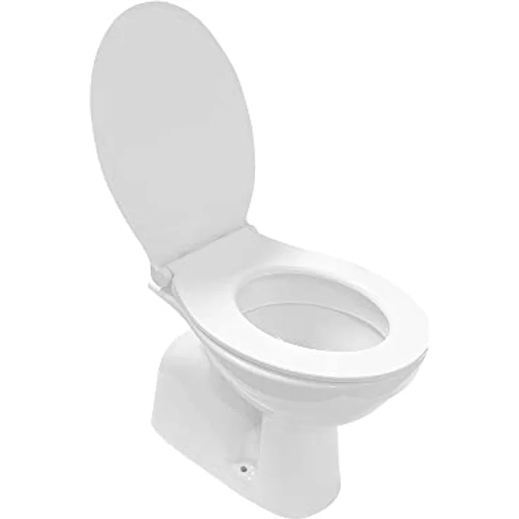 Belvit Tiefspül-WC BV-SW4001+BV-D0400, Stehend, Abgang senkrecht, Weiß + Softclose – Bild 4