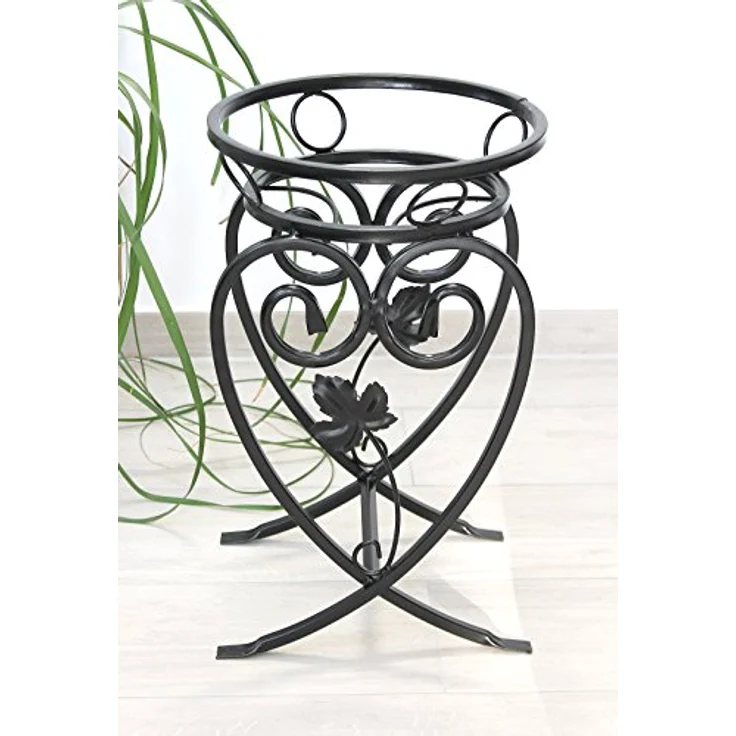 Blumenständer Metall Schwarz 49 cm Blumenhocker KW420 Pflanzensäule Pflanzenständer Blumensäule Klein - Dandibo – Bild 8