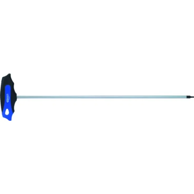 KS Tools T-Griff-Torx-Stiftschlüssel lang, TORX T10, durchgehend gehärtet, 2-Komponentengriff, brünierte Spitze – Bild 1