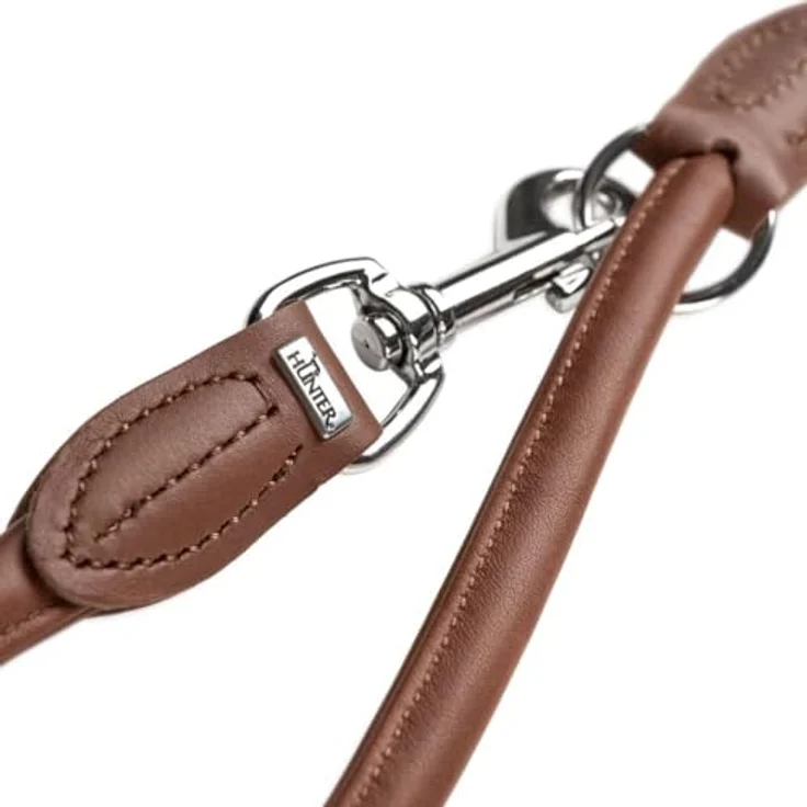 Hunter Hunde-Leine verstellbar Round & Soft braun 8-200 – Bild 2