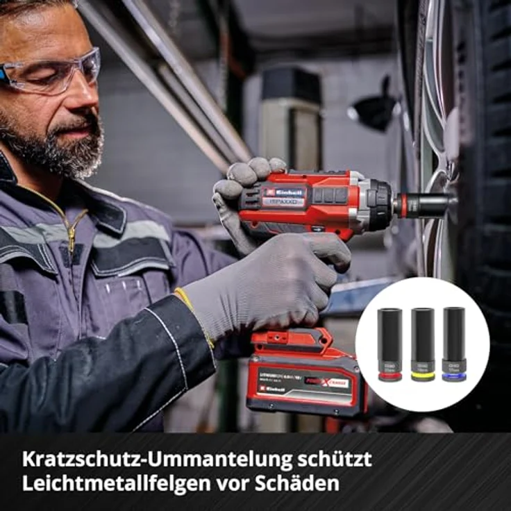 Einhell Impact Stecknuss-Set 32-teilig, schlagfeste Kraftbits und Stecknüsse aus CrMo-Stahl, ideal für KFZ-Bereich – Bild 6