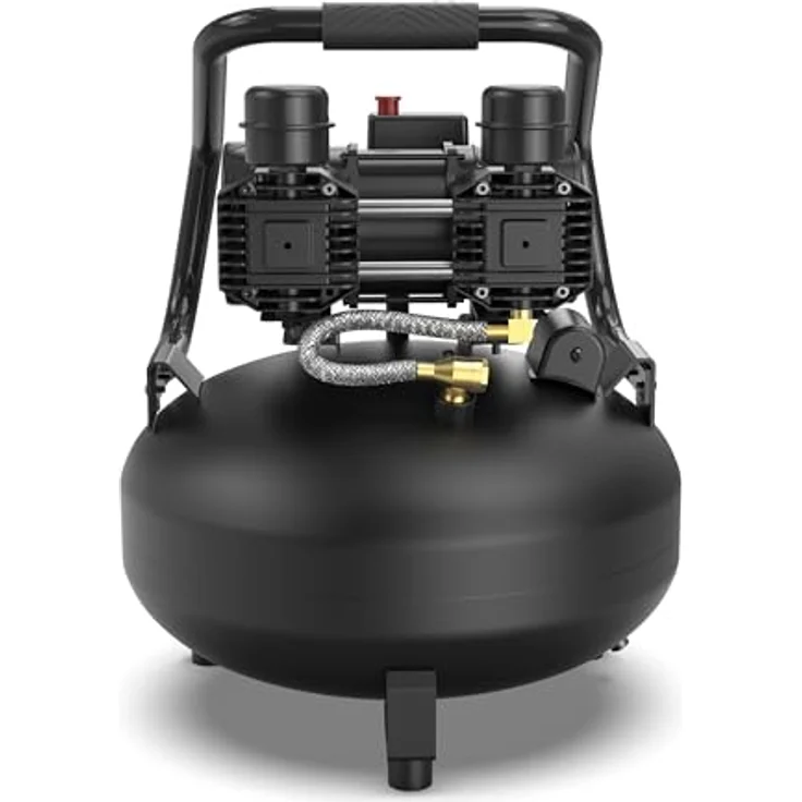 MICHELIN Silent Kompressor MX POP AIR 22-1,5, 8bar, 22 Liter, ölfrei, 59 dB(A), Ansaugleistung 210 L/min, kompakt und leise – Bild 5