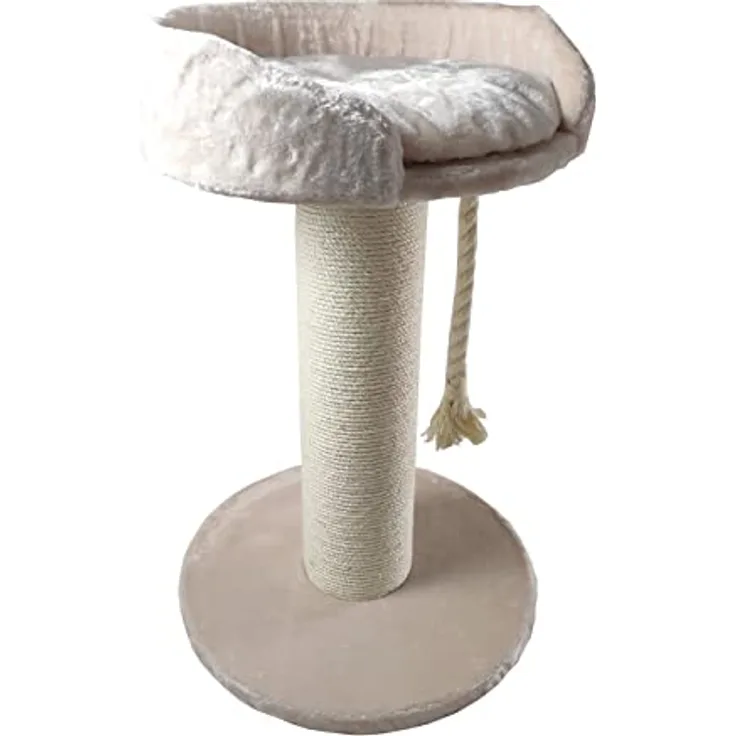 Dehner Katzen-Kratzbaum Aurelio, 65 x 65 x 100 cm, Sisal/Plüsch/Holz, creme - Preisvergleich