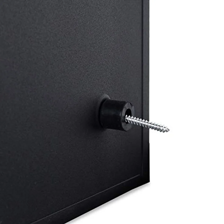 Relaxdays Briefkasten rot modern Zweifarben Design, DIN-A4 Einwurf, Stahl, groß, HxBxT: 33 x 35 x 12,5 cm, schwarz-rot – Bild 8