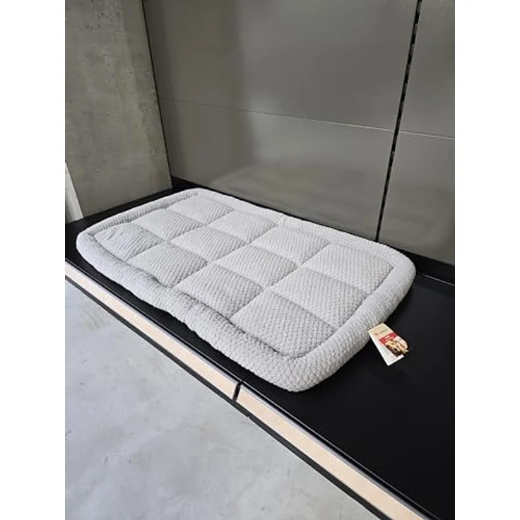 Flamingo Kissen für Hunde Jacquard rechteck grau - 116x69x8cm - Waschbar - Rutschfester Boden - Geeignet für Drahtkäfige – Bild 5