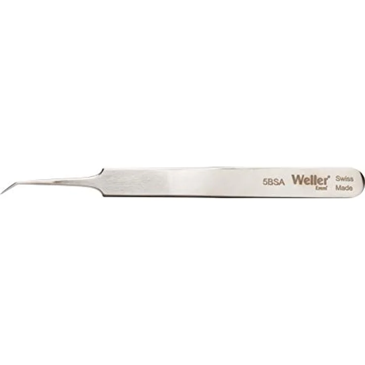 Weller Erem® 5BSA Präzisionspinzette, gebogen 30° mit spitzen, extra feinen Greifflächen, 115.00mm Länge – Bild 2