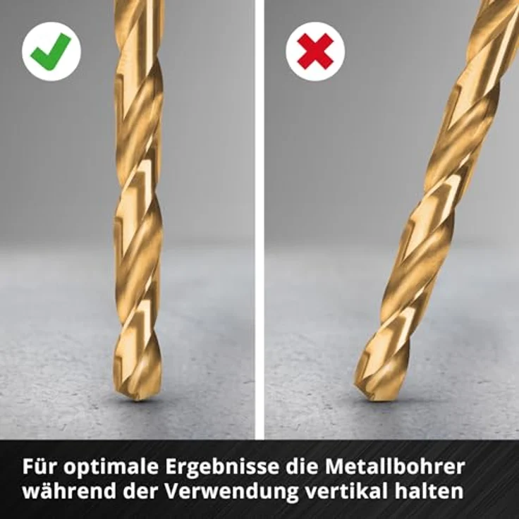 Einhell HSS-G Titan Metallbohrer-Set, 6-teilig mit 135° Split Point Spitze und Aufbewahrungskassette, für Stahl und Aluminium – Bild 10