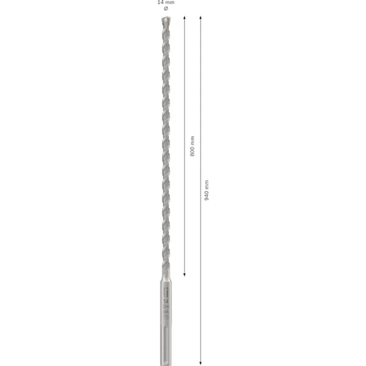 Bosch Professional pro SDS max-4 Hammerbohrer, 14 mm Durchmesser, 800 mm Arbeitslänge, 940 mm Gesamtlänge, 4-Schneider-Design – Bild 3