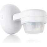 SEBSON® Bewegungsmelder Aussen IP65 - Aufputz, LED geeignet, IR Bewegungssensor programmierbar, max. 24m Reichweite / 360°, 3-Draht