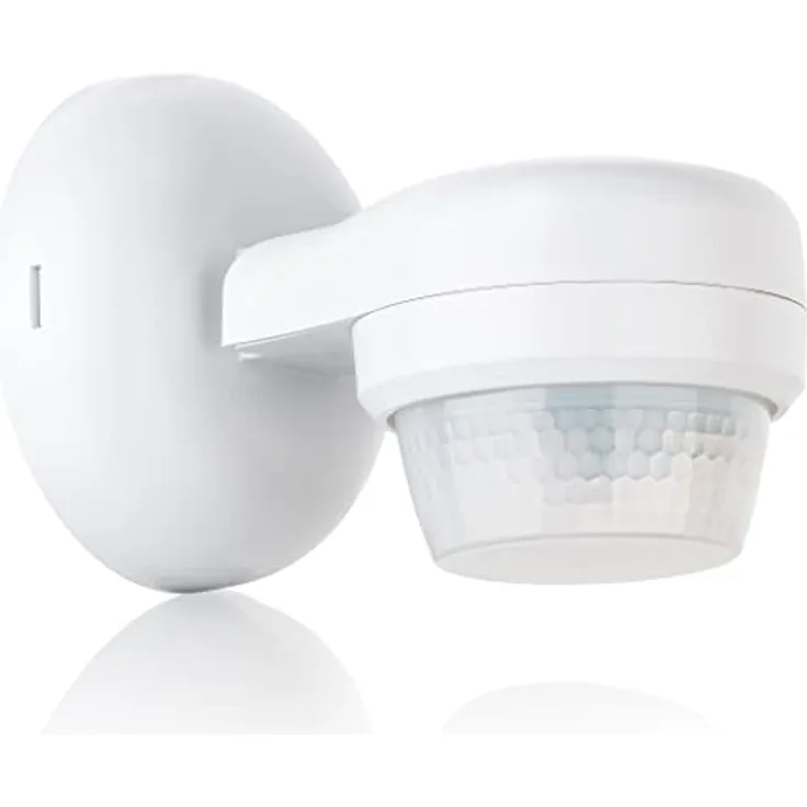 SEBSON® Bewegungsmelder Aussen IP65 - Aufputz, LED geeignet, IR Bewegungssensor programmierbar, max. 24m Reichweite / 360°, 3-Draht