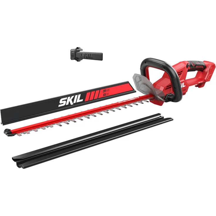 SKIL 0440CA Akku-Heckenschere, 55 cm Klingenlänge, 18V Lithium-Ionen, für Äste bis 20 mm, ergonomisch und leicht (2,62 kg)
