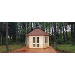 JVmoebel Gartenhaus Grillkota Hütte Grillhütte Haus Finnische Grills Grillhaus 9,2 m², BxT: 301x301 cm, (Gartenhaus), Made in Europa - Preisvergleich
