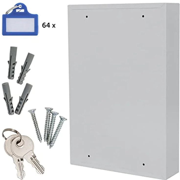 Rottner Schlüsselschrank S 64 EL, Elektronikschloss, Schlüsselkasten, Schlüsselschrank, Wandmontage, Schlüsselanhänger – Bild 8