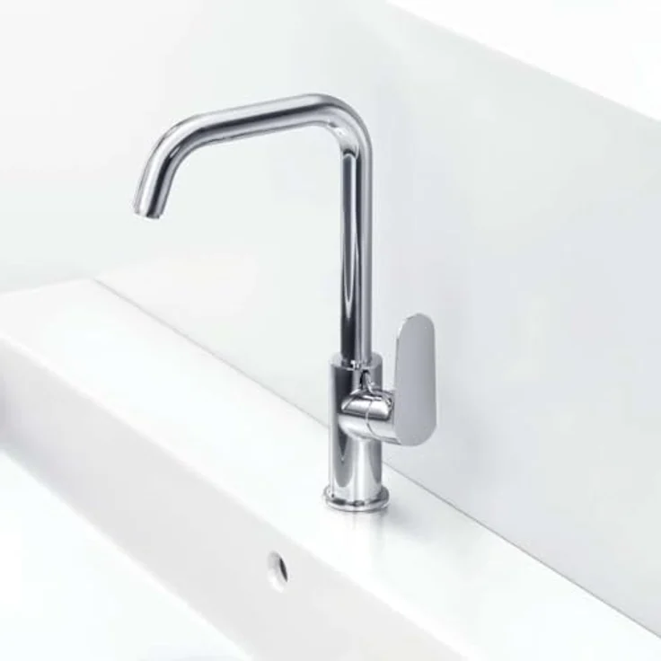 hansgrohe Focus 240 Einhebel-Waschtischmischer, chrom, mit schwenkbarem Auslauf und QuickClean Luftsprudler – Bild 3