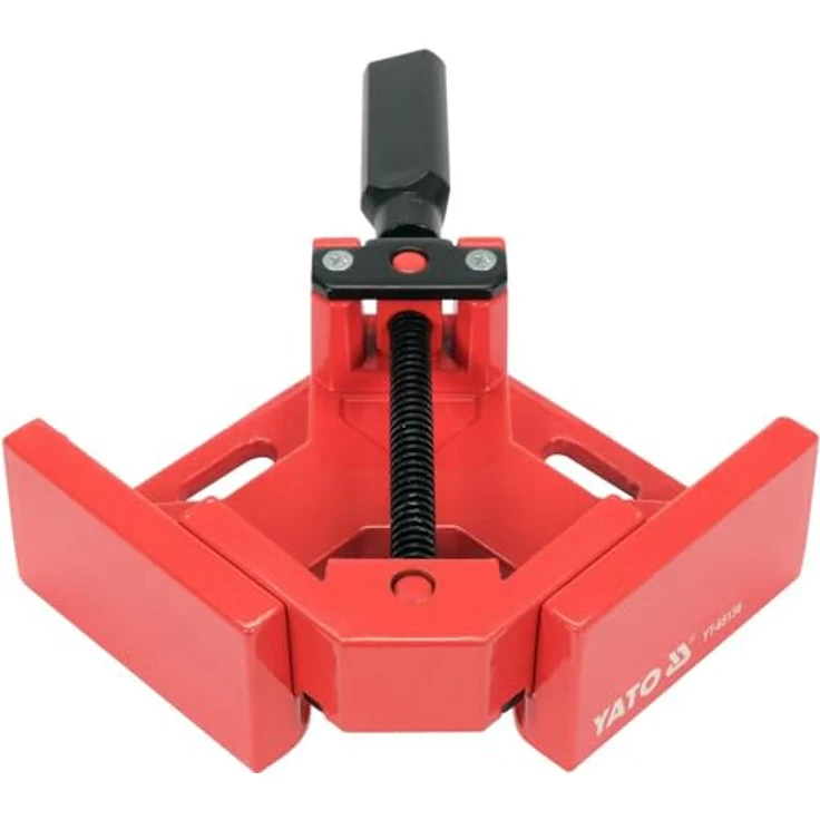 Yato Winkelspanner 90 Grad Gehrungszwinge mit beweglichen Backen, Schraubendurchmesser 12mm, für präzise Arbeiten, max. Backenabstand 70mm – Bild 2