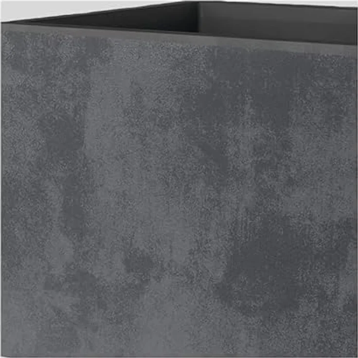 Deroma Pflanzkübel Millenium, viereckiger Kunststoff Pflanztopf, anthrazit, 49 cm, 80 Liter Volumen, UV-beständig und winterfest – Bild 2