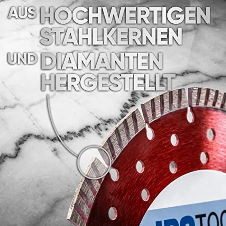 2x Diamanttrennscheibe 230 Diamantscheibe Turbo für Beton 10mm Segment – Bild 4