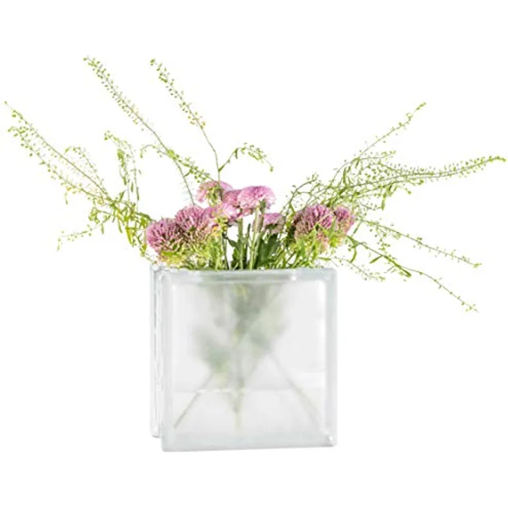 Fuchs Design Deko Glasbaustein mit Öffnung und Münzschlitz Wolke 19,8x19,8x8 cm – Bild 5