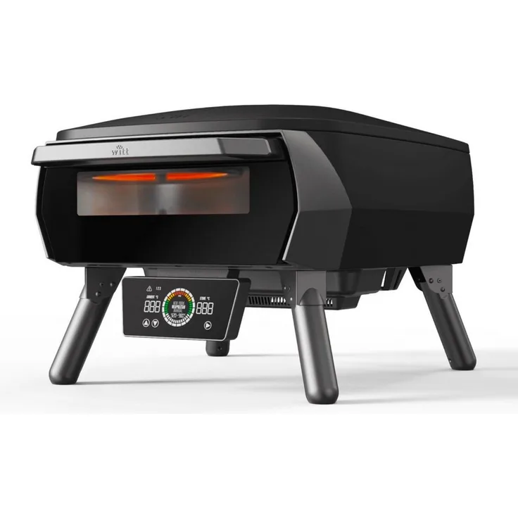 Witt eGNITE 13" Control Elektro Pizzaofen, 500 °C mit Kohlefaser-Heiztechnologie, Matt Schwarz