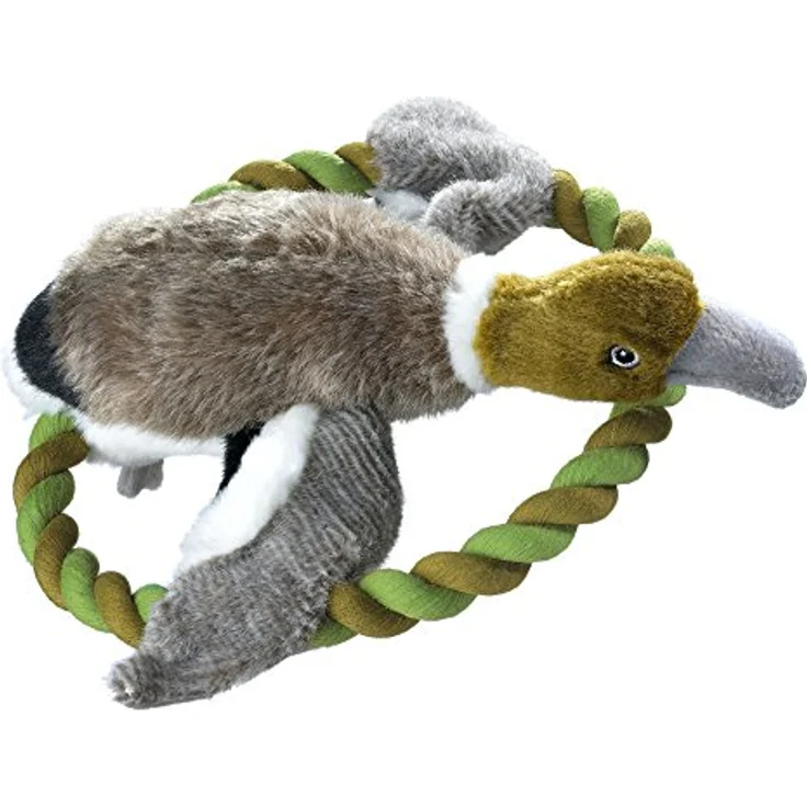 HUNTER Hundespielzeug Wildlife Ente, 27 cm - Plüsch-Material, Quietscher, maschinenwaschbar, naturgetreue Form – Bild 1