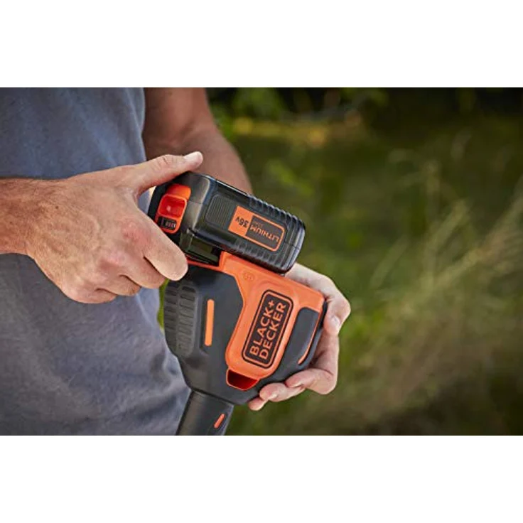 Black+Decker Akku-Rasentrimmer BCSTA536L1 -36V 2,5Ah, Schnittbreite 33 cm, kohlebürstenloser Motor, automatische Fadenverlängerung AFS, variable Drehzahl, inkl. Akku und Schnell-Ladegerät- – Bild 7