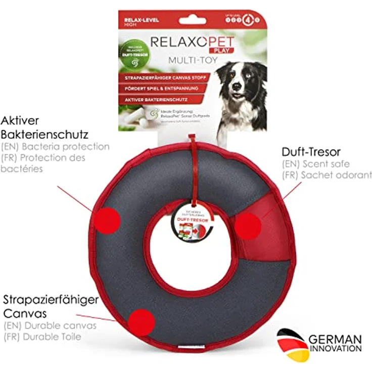 RelaxoPet Play, Hundespielzeug Multi-Ring mit original Duft-Tresor, Spielzeug für große und kleine Hunde. Bekannt aus 'Die Höhle der Löwen' – Bild 3