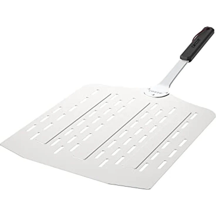 cozze® Leichter Pizzaspachtel mit Löchern 75 x 40 x 35 cm Aluminium – Bild 1