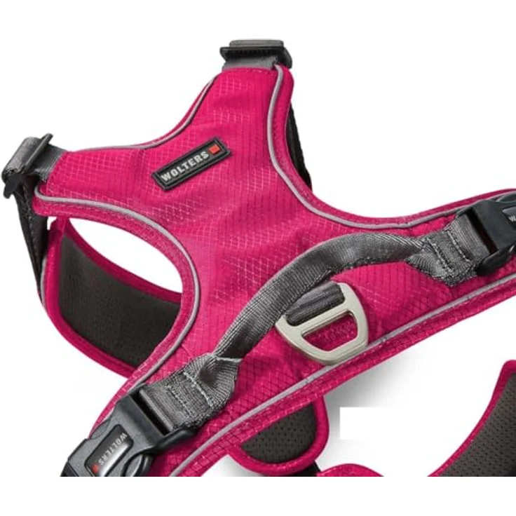 Wolters Hunde-Leuchtgeschirr Active Pro Comfort, atmungsaktives Geschirr mit Kehlkopffreiheit und reflektierenden Nähten, Größe 1-7 – Bild 2