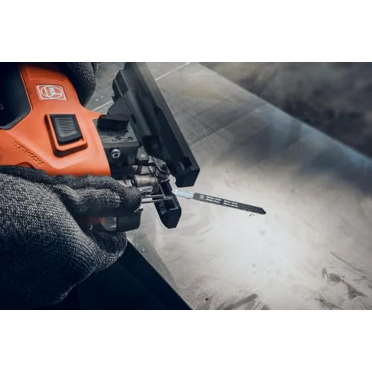 FEIN Stichsägeblatt BIM 110 T1.8-2.5 UNI SC, 5 Stück, für Holz, Metall und Kunststoff, BiMetall, für F-IRON Jig 26 AS - Stichsägeblätter in mehreren Anwendungsbereichen – Bild 4