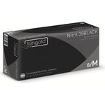 Einmalhandschuhe Nitril 35BLACK, schwarze Nitrilhandschuhe, Größe M, 100-er Pack