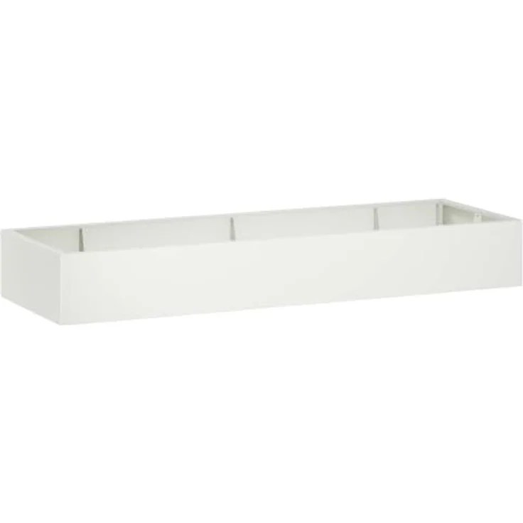 vidaXL Beetumrandung Stützmauer, modulare Gartenmauer aus wetterbeständigem Stahl, 8 Stück, 300 x 100 x 30 cm, Weiß – Bild 1