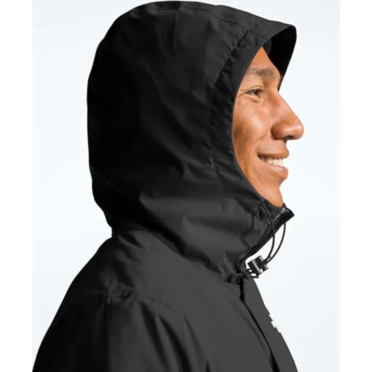 The North Face Funktionsjacke Antora Jacke für Herren mit Logoschriftzug, atmungsaktiv und winddicht, Schwarz – Bild 5